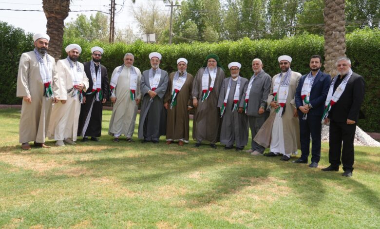 وفد من الحملة والملتقى يزور مجلس علماء الرباط المحمدي في العراق