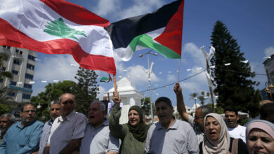 علما فلسطين المحتلة ولبنان