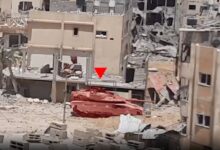 آلية للاحتلال الصهيوني في حي الزيتون في قطاع غزة