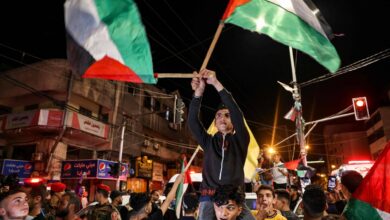 احتفالات بوقف إطلاق النار في غزة