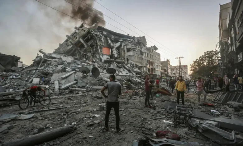 دمار خلّفه الاحتلال الصهيوني في قطاع غزّة