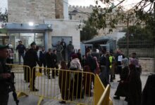 المسجد الإبراهيمي في الخليل في الضفة الغربية