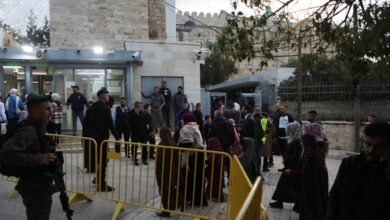 المسجد الإبراهيمي في الخليل في الضفة الغربية