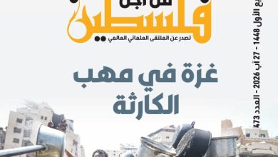 العدد (473) من مجلة “فلسطين في أسبوع” بعنوان: غزة في مهب الكارثة